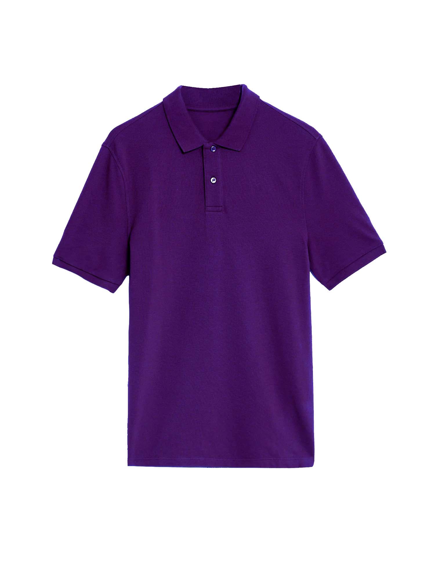 Áo Polo Trơn Tím Huế
