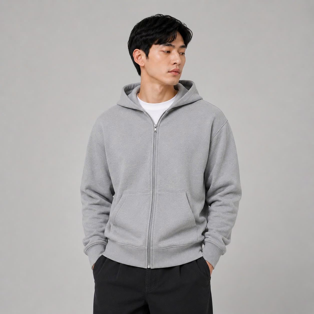Áo Hoodie Full Zip Basic